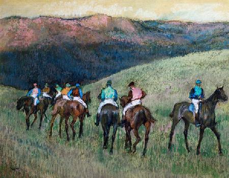 Racehorses in a Landscape