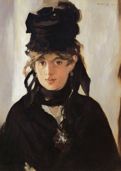 Berthe Morisot con un ramo de violetas de Edouard Manet