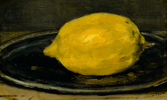The Lemon - Edouard Manet en reproducción impresa o copia al óleo sobre  lienzo.