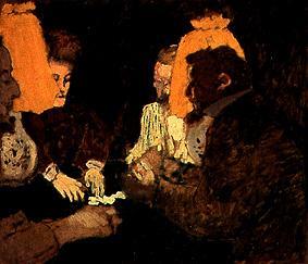 At the pack of cards (the brothers Nathanson and t de Edouard Vuillard