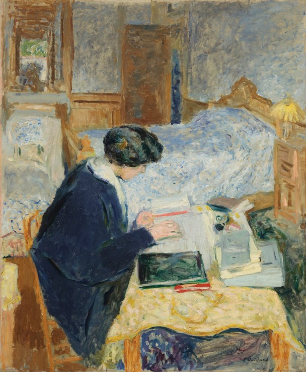 Lucy Hessel Reading (Lucy Hessel lisant) de Edouard Vuillard