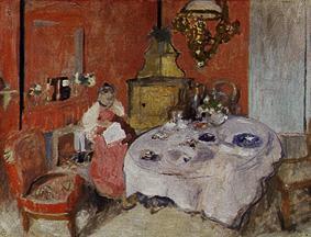 The dining room (MmeVuillard Dan of La salle at ma de Edouard Vuillard