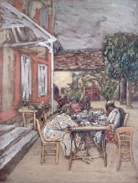 Le Petit Dejeuner (oil on canvas) 