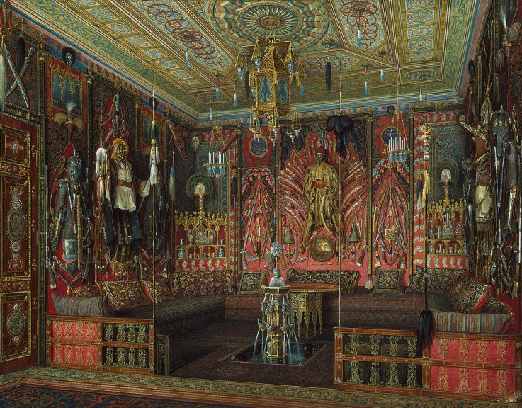 Turkish Room in the Catherine Palace in Tsarskoye Selo de Eduard Hau