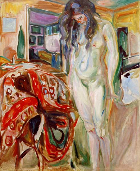 Modell am Korbstuhl I de Edvard Munch