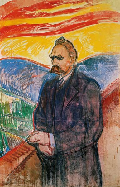 Portrait of Friedrich Nietzsche de Edvard Munch