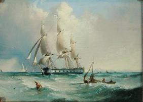 Frigate under Sail