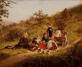 Sunny childhood. de Edward Lamson Henry