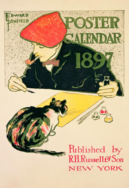 Poster Calendar, pub. by R.H. Russell & Son de Edward Penfield