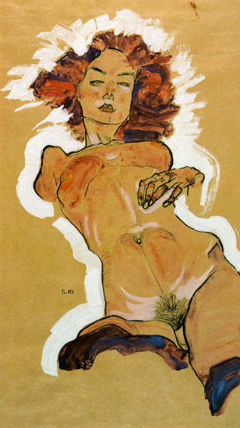 Desnudo femenino de Egon Schiele