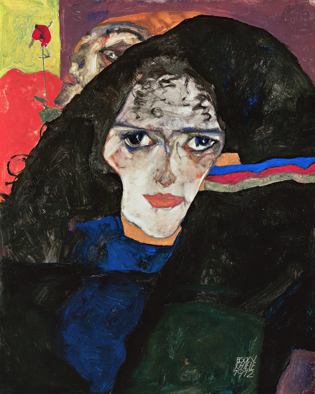 Mourning Woman de Egon Schiele