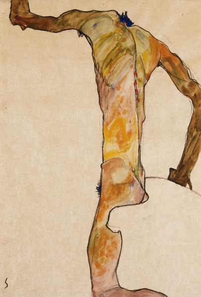 Männlicher Akt de Egon Schiele