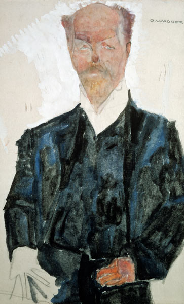 Portrait of Otto Wagner de Egon Schiele