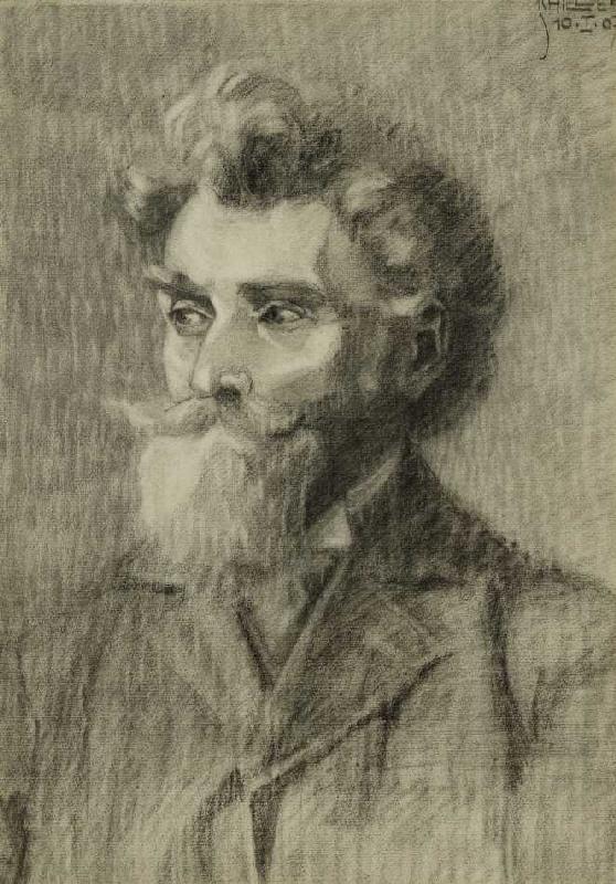 Portrait eines Mannes de Egon Schiele