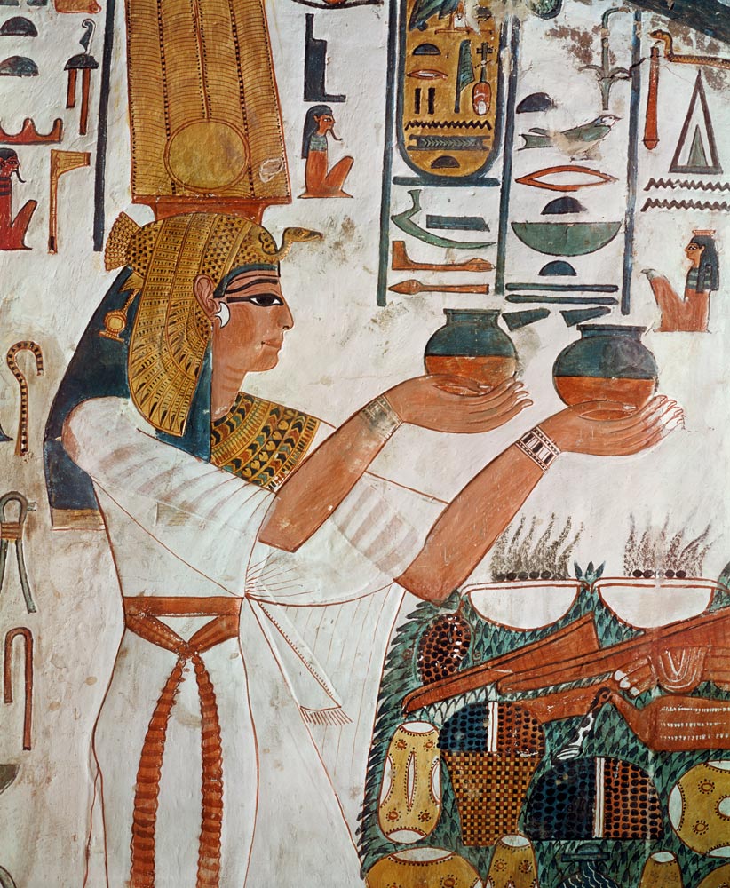 Nefertari Making an Offering, from the Tomb of Nefertari de Egyptian