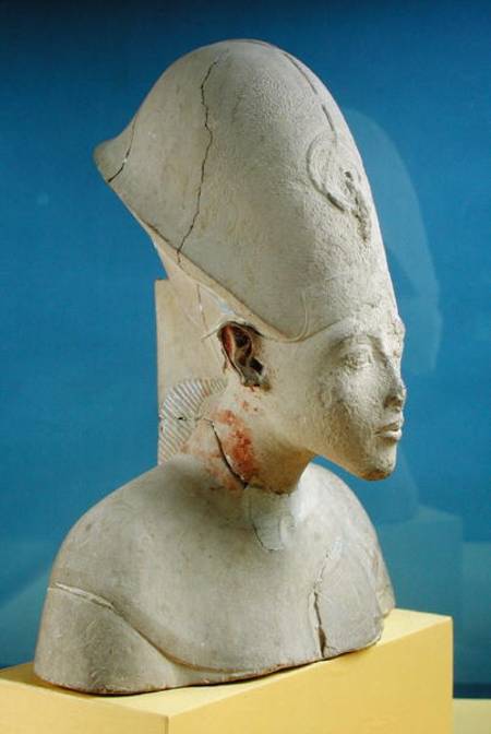 Bust of Amenophis IV (Akhenaten) from Tell el-Amarna, Amarna Period, New Kingdom de Egyptian