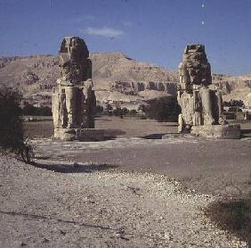 The Colossi of Memnon, statues of Amenhotep III