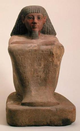 Statue of the Scribe Maaniamen, mid 15th century BC, New Kingdom