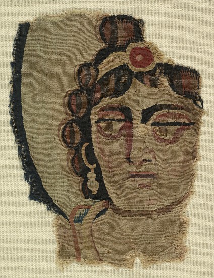 Fragment of a Woman's Head, Coptic de Egyptian School