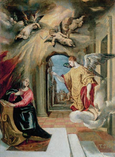 Proclamation of Mariä de (Dominikos Theotokopulos) El Greco