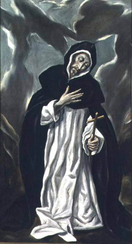 St.Dominic of Guzman (c.1170-1221) de (Dominikos Theotokopulos) El Greco