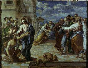 Christ healing the Blind