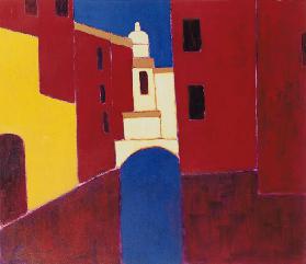 Rio in Cannaregio, Venice, 1999 (acrylic on paper) 