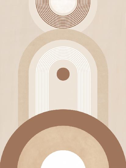 Beige Mid Century Poster No.2