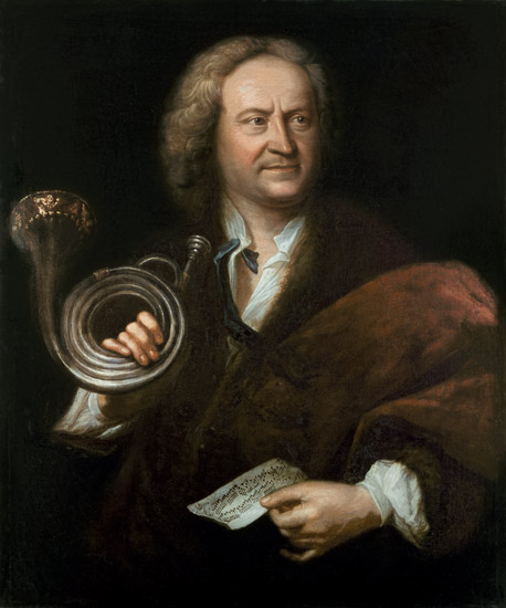 Gottfried Reiche (1667-1734), Senior Musician and Solo Trumpeter of Bach's Orchestra de Elias Gottlob Haussmann