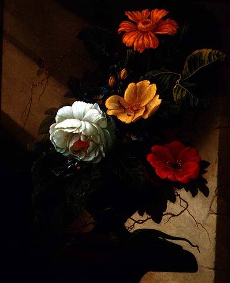 Still Life with flowers de Elias van den Broeck