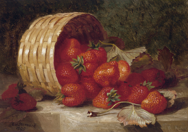 Erdbeeren in einem Korb de Eloise Harriet Stannard