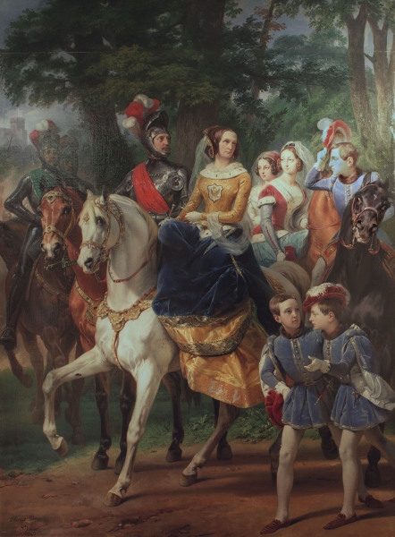 Alexandra Feodorovna / Knights  tournam. de Emile Jean Horace Vernet