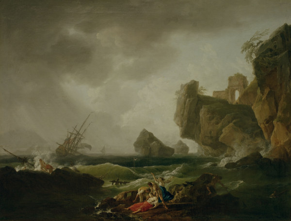 C.J.Vernet, Shipwreck / 1750 de Emile Jean Horace Vernet