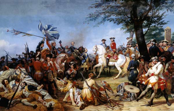 The Battle of Fontenoy, 11th May 1745 de Emile Jean Horace Vernet