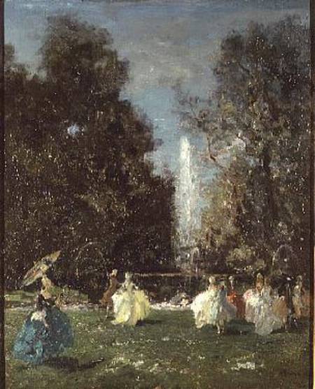 Fete Champetre at the Villa d'Este de Emma Ciardi