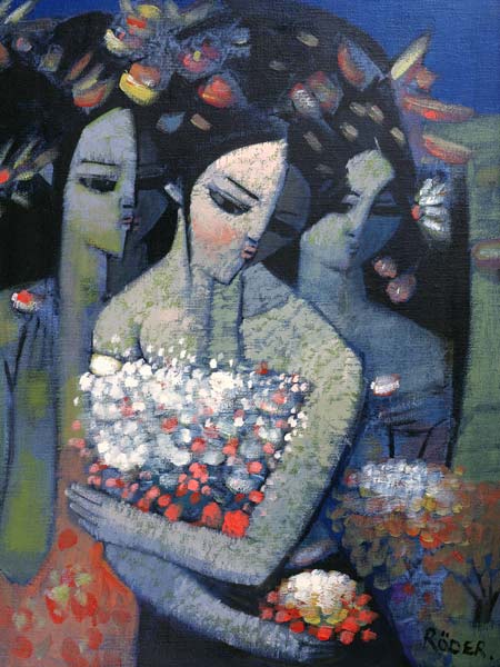 Bouquet of Flowers (oil on canvas)  de Endre  Roder