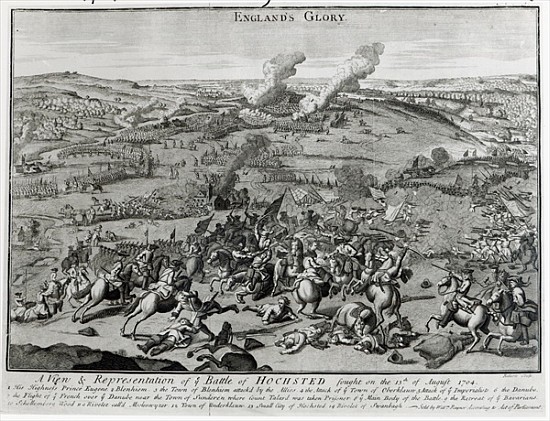 A View and Representation of the Battle of Hochsted, 13th August 1704 de English School