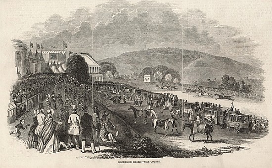 Goodwood Races: the Course, from ''The Illustrated London News'', 1st August 1846 de English School