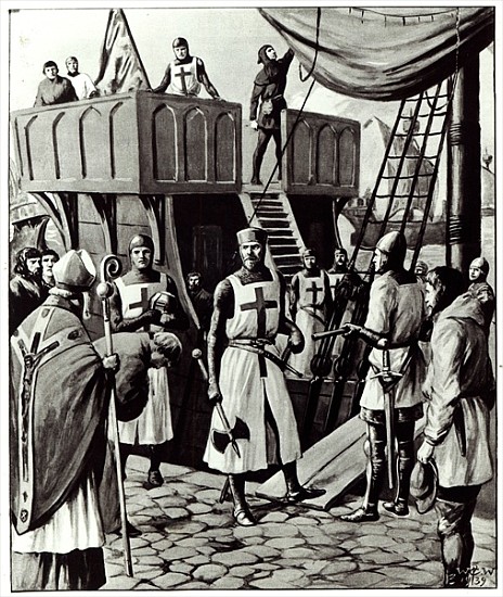 Richard I sets sail for the Holy Land de English School