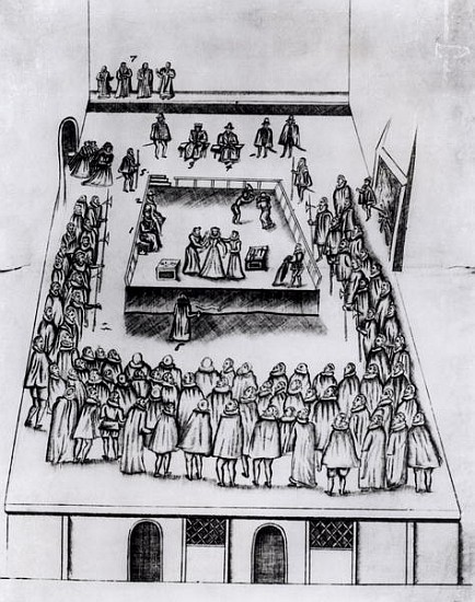 The Execution of Mary Queen of Scots (1542-87) de English School