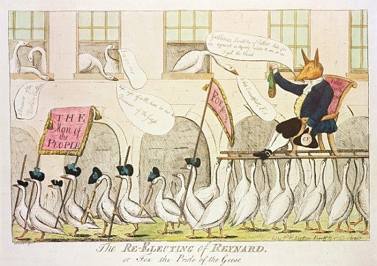 The Re-Electing of Reynard, or Fox the Pride of the Geese de English School