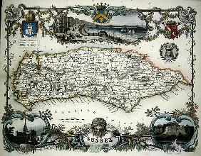 Map of Sussex