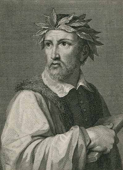 Torquato Tasso from ''The Gallery of Portraits'', published 1833 de English School
