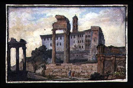 View of the Capitol and the Temples of Castor and Pollux, Rome de English School