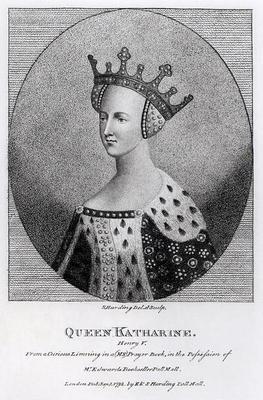 Queen Katherine (1401-37) pub. in 1792 (engraving)