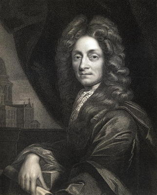 Sir Christopher Wren (1632-1723) from 'Gallery of Portraits', published in 1833 (engraving) de English School, (19th century)