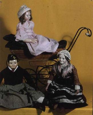 Victorian dolls, Rosa Mary, Sandy and the Nurse de English School, (19th century)