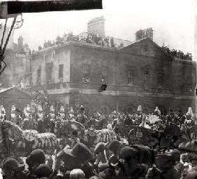 Jubilee Procession in Whitehall, 1887 (b/w photo)