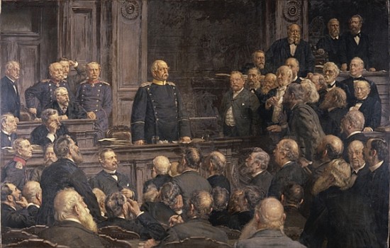 Conference of the German Reichstag on the 6th February 1888 de Ernest Henseler