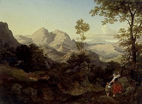 Roman mountains landscape.